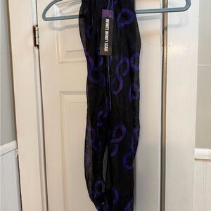 ThinkGeek Black and Purple Infinite Infinity Scarf